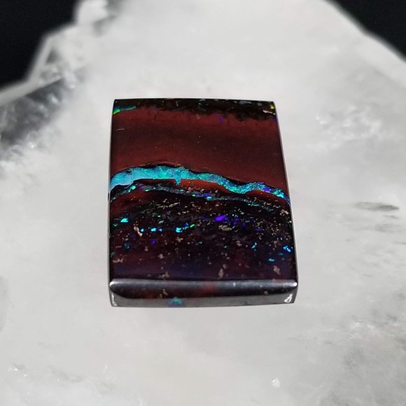 Exquisite Australian Koroit Opal * 21.88 x 13.66 x 3.20mm * amazing boulder opal - Picture 8 of 15